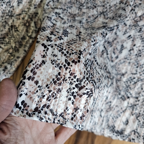 Aqua Animal Snake Print Blouse XS - Picture 5 of 7